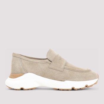 [해외] [해외배송] 토즈 라이트 브라운 스웨이드 페니 슬롯 슬립온 스니커즈 XXW54C0JC41RE0S812