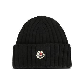 [해외] 27FW 몽클레어 로고 울 비니 로고 울 비니 L20933B000 36 A9327 999 Black