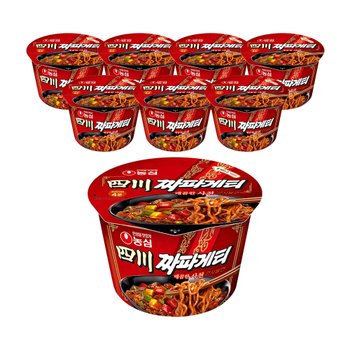 농심 사천짜파게티 큰사발면 115g X 8개