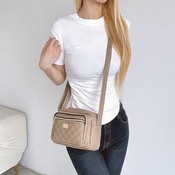 프롬헤븐 루소루 미니 퀼팅 데일리 숄더 크로스백