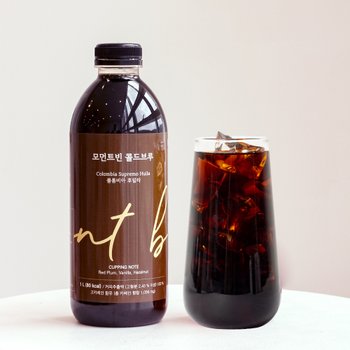 (모먼트빈) 콜드브루 더치커피 원액 1L 콜롬비아 후일라 커피원액