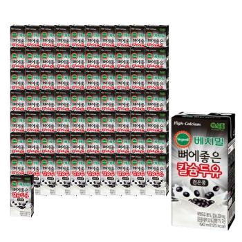 베지밀 뼈에좋은 칼슘 검은콩 두유 190ml 72팩 (S46339272)