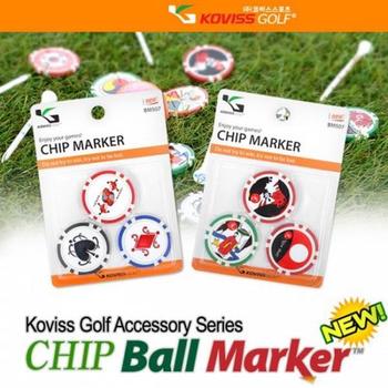 코비스 카지노칩 골프 볼마커 (오광 카드) BM507 TA2265051