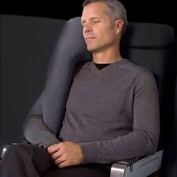 잔솔 VN14PC90 휴대용 목베개 여행용 비행기 기내용 에어목배게