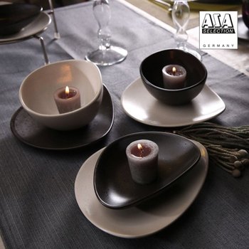 아사셀렉션 쿠바 스톤 크림 2인 디너 홈세트 A 14P 디너웨어 홈세트 디너세트 식기세트