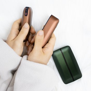 그립뱅크 휴대용 충전식 손난로 F2-W6000S 듀얼 핫스틱 다크그린