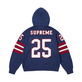 [해외] Supreme Sport Zip Up Hooded Sweater Navy - 25SS