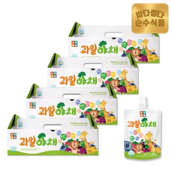 순수식품 과일 야채주스 4박스(120포) 하루권장야채