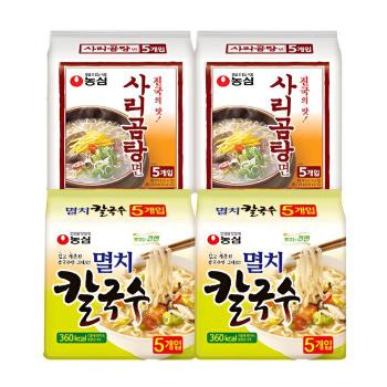 사리곰탕면 10개+멸치칼국수10개 (총 20봉) (S50671660)