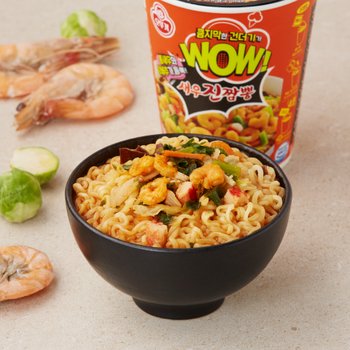 WOW 새우진짬뽕 컵 80G