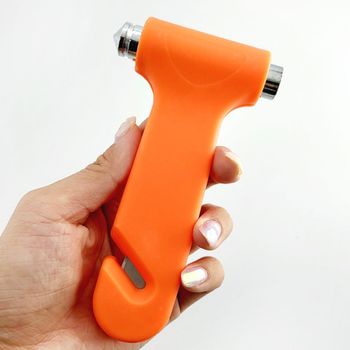 투인원 다용도 차량용 긴급구호 미니망치 해머 비상망치