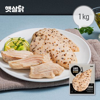 햇살닭 수비드 닭가슴살 블랙페퍼 1kg(100gX10팩)
