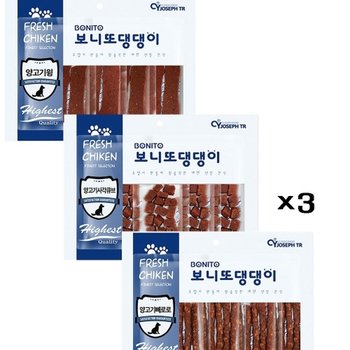 댕댕이 간식 300g X3 선택 양고기 육포 고단백 칭찬 (WCBC3B9)