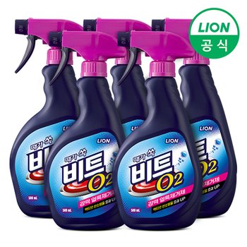 비트 O2 얼룩제거제 500ml x 5개