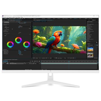 래안텍 BLAZE U3260CE 화이트 4K UHD IPS 베젤리스 멀티스탠드