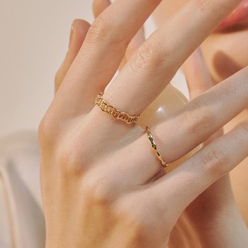 [오마이걸 승희&아린,미나,몬스타엑스 형원,효연,보아,이사배,키,권은비 착용] coral set ring