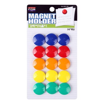 포비월드 원형자석홀더 MH-06 (중/26mm/24개입) 자석홀더 원형자석 포비월드원형자석
