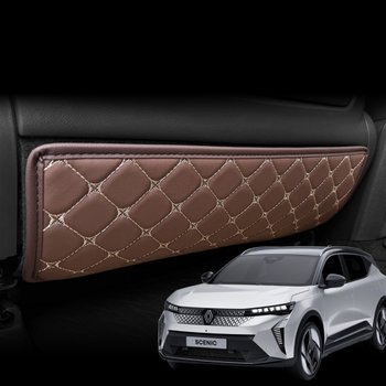 르노 세닉 퀼팅 언더커버 2P 시트하단 보호 몰딩 가죽 킥매트 용품