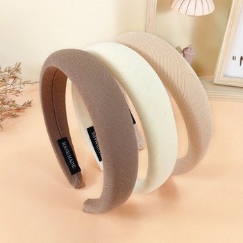 여성 가을 겨울 4컬러 소프트 도톰 불륨머리띠 헤어띠 (WFG9HZM)