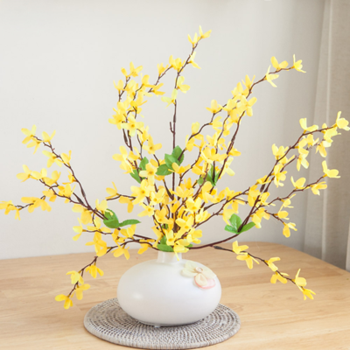 개나리 조화 화병 봄소식 set 50cm 인테리어 꽃 테이블
