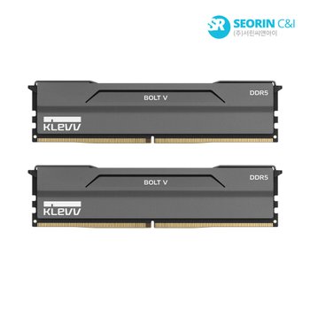[서린공식] 에센코어 클레브 DDR5-6000 CL30 BOLT V 블랙 AMD 패키지 서린 (32GB(16Gx2))