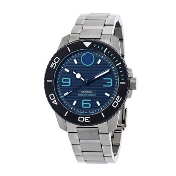 [해외] 모바도 볼드 티타늄 쿼츠 블루다이얼 청판 남성 시계 3601122