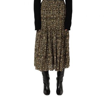 [해외] GERARD DAREL 제라르 다렐 빌리 플레어드 프린트 미디 스커트 7569055