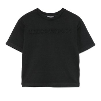 [해외] [해외배송] 마크제이콥스 주니어 엠보스드 로고 박시 티셔츠 W60305 09B NERO