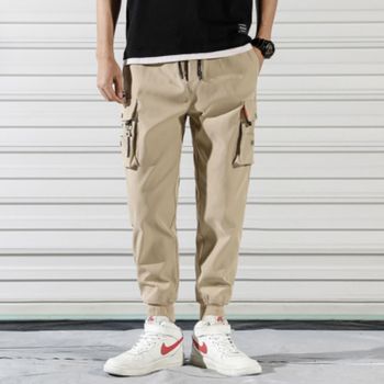 남성 ROKS8923 빅사이즈 쿨링 밴딩카고팬츠 여름 남자조거팬츠