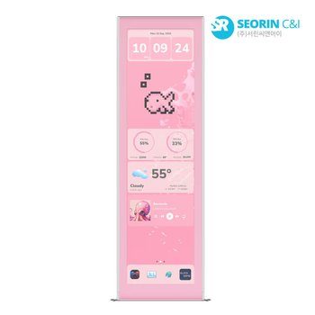 [서린공식] HYTE Y70 Touch Infinite Display Upgrade 터치패널 스트로베리 밀크