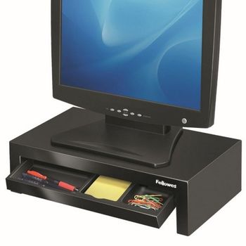 디자이너 모니터 받침대 사무용 책상 정리 컴퓨터 수납대