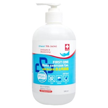 삼현제약 QMDU6637 써봄 퍼스트원 손소독제 겔 500ml 피부 보습