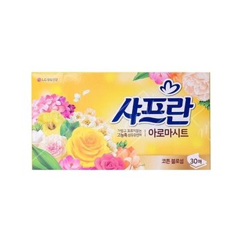 샤프란 아로마시트 코튼블로섬 티슈형 섬유유연제 30 샤프란아로마 (WD22DFB)