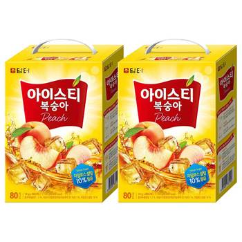 담터 아이스티 복숭아 160T (80Tx2개)