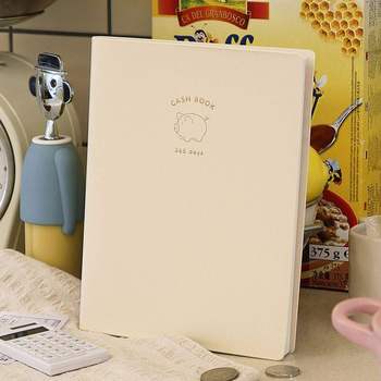 인디고 가계부 생활의 온도 금전출납부 ver.4 (1년용. 만년형. 커버형) (크림)