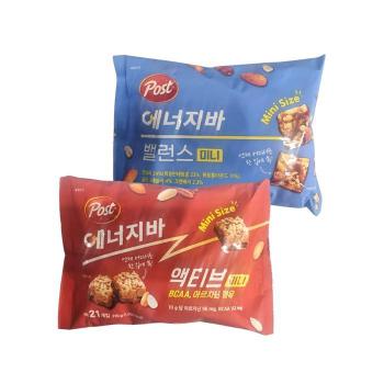 포스트 단백질바 에너지바 밸런스 231g 4봉 + 액티브 210g 4봉 (총8봉) (S51200294)
