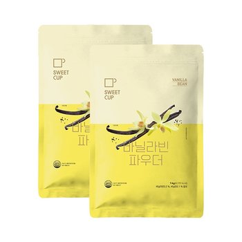 메가커피 스위트컵 바닐라빈 파우더 1kg 2개세트