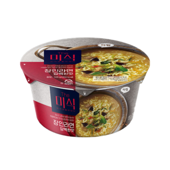 The 미식 장인라면 담백한맛 컵라면 큰컵용기면 106g x 7개