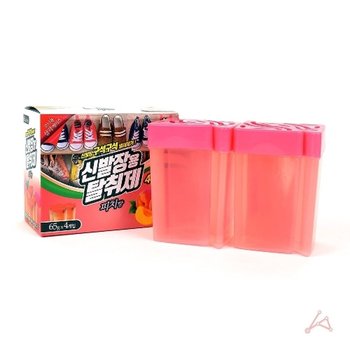 꿀생활 신발장용탈취제4개입피치향 65g (WC5ABC1)