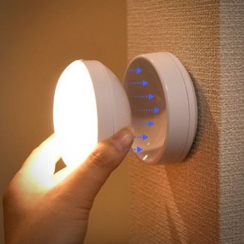 자동조명 QZZ365X9 360도 벽조명 무드등 백색 인체감응형