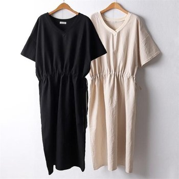 위쉬몰 RA 밴딩브이넥쿨마원피스(D938H206) 빅사이즈 (8704254A)