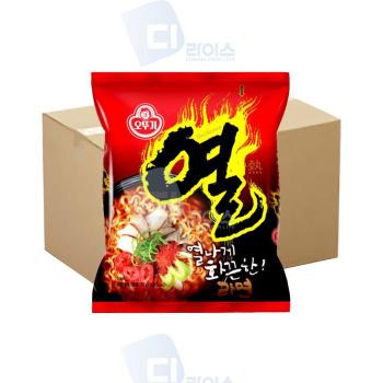 MZ_오뚜기 열라면 120g 40봉 봉지면 화끈한 매운라면 (S28924035)