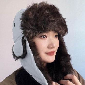 겨울 LH35JC69 방한 스타일 화이트 귀도리 군밤 고품질 모자 0L