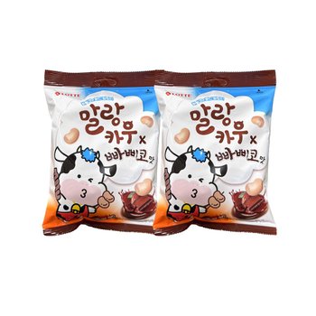 [오늘출발] 롯데웰푸드 말랑카우 빠삐코맛 158g x 2개