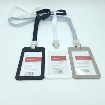 목걸이형 양면 사원증 케이스