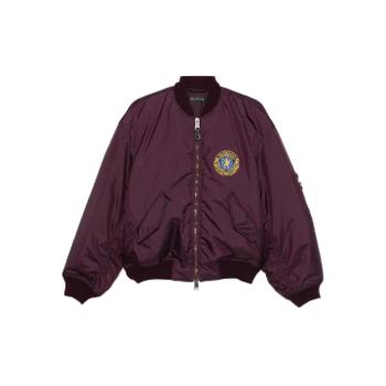 발렌시아가 로고 패치 봄버 재킷 839122TOO04