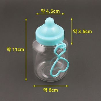 PVC용기 우유병 색상 랜덤 180ml (RB1865) (10개 묶음) <b>바퀜</b> 팩
