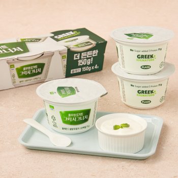 [풀무원]다논 그릭시그니처 플레인 150g*4