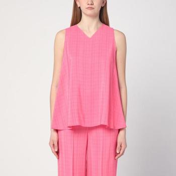[해외] Semicouture Pink Prya viscose top Y5SQ41VI/XI_SEMI-G21-0_102-44 Pink  [관부가세포함]