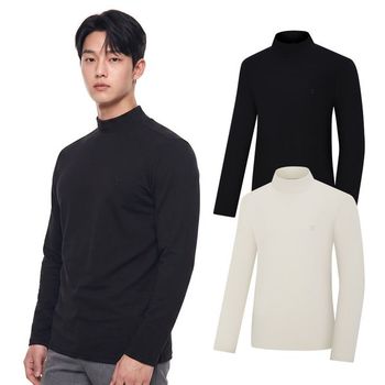 남성 겨울 등산 소프트 터틀넥 긴팔 티셔츠 KSC458WT6M_P436620680